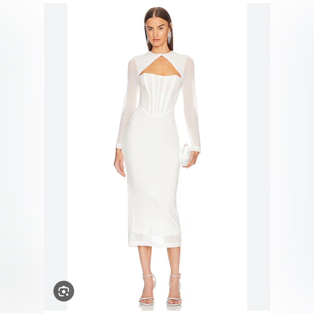 Bardot Ramona Corset Mesh Dress
